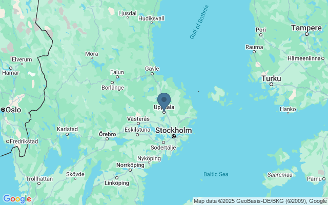 Kaart met locatie Linnéträdgården